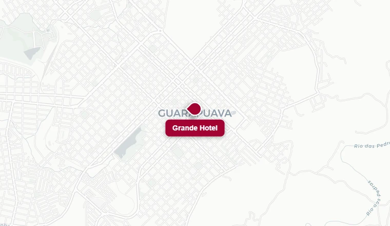 Mapa — Grande Hotel, Guarapuava (PR)